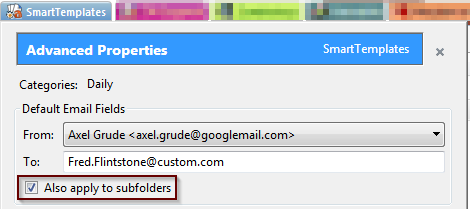 Apply Mail settings to subfolders option